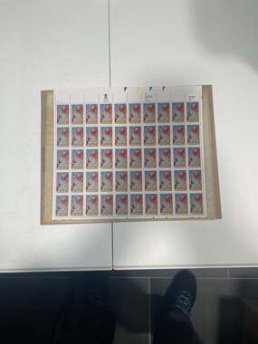 USPS Basketball Centennial 1991 29c Full Sheet of 50 Stamps Scott #2560 MNH